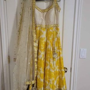 Poonam Kaurture Gown and Chunni